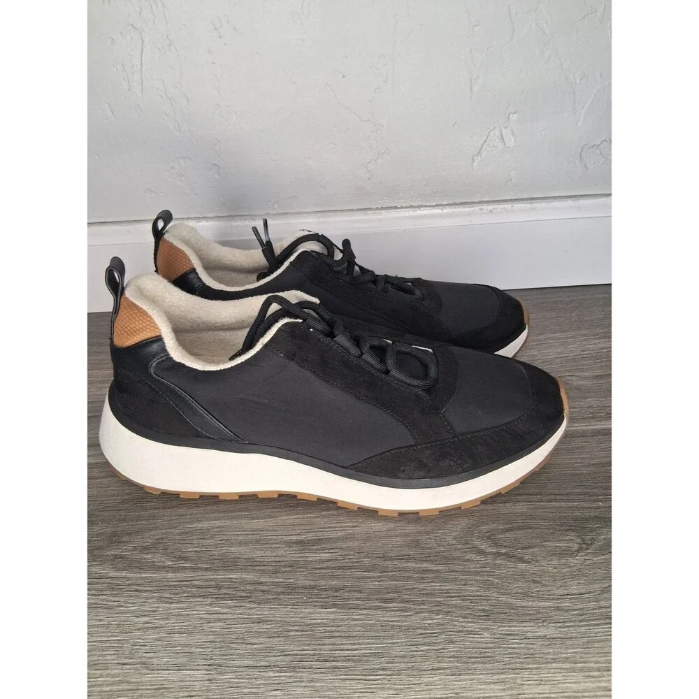 Nordstrom Rack Black Lace Up Comfort Sneakers Women's Sz 10 Casual Walking Shoes